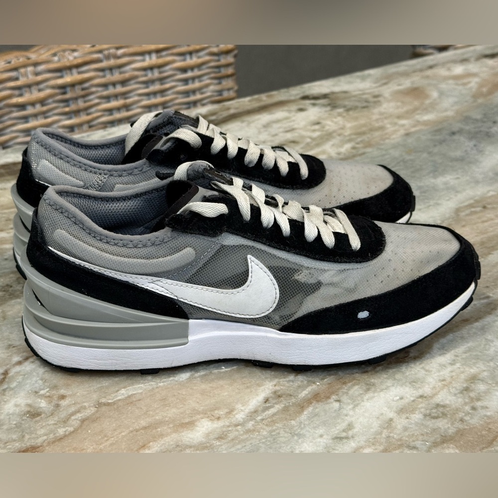 Youth NIKE Waffle One Grey Fog Particle Grey Athletic sneakers- Size 6.5Y - Picture 5 of 10